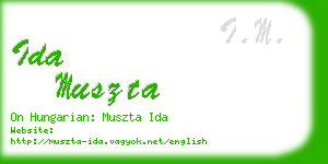 ida muszta business card